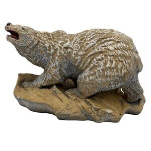 Ltd Edition Grizzly Bear Roaring Resin Sculpture Numbered 32/250 Bear Art Signed